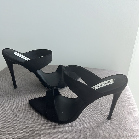 Steve Madden Shoes - Women's Steve Madden Black Sandal Heels  Size 9